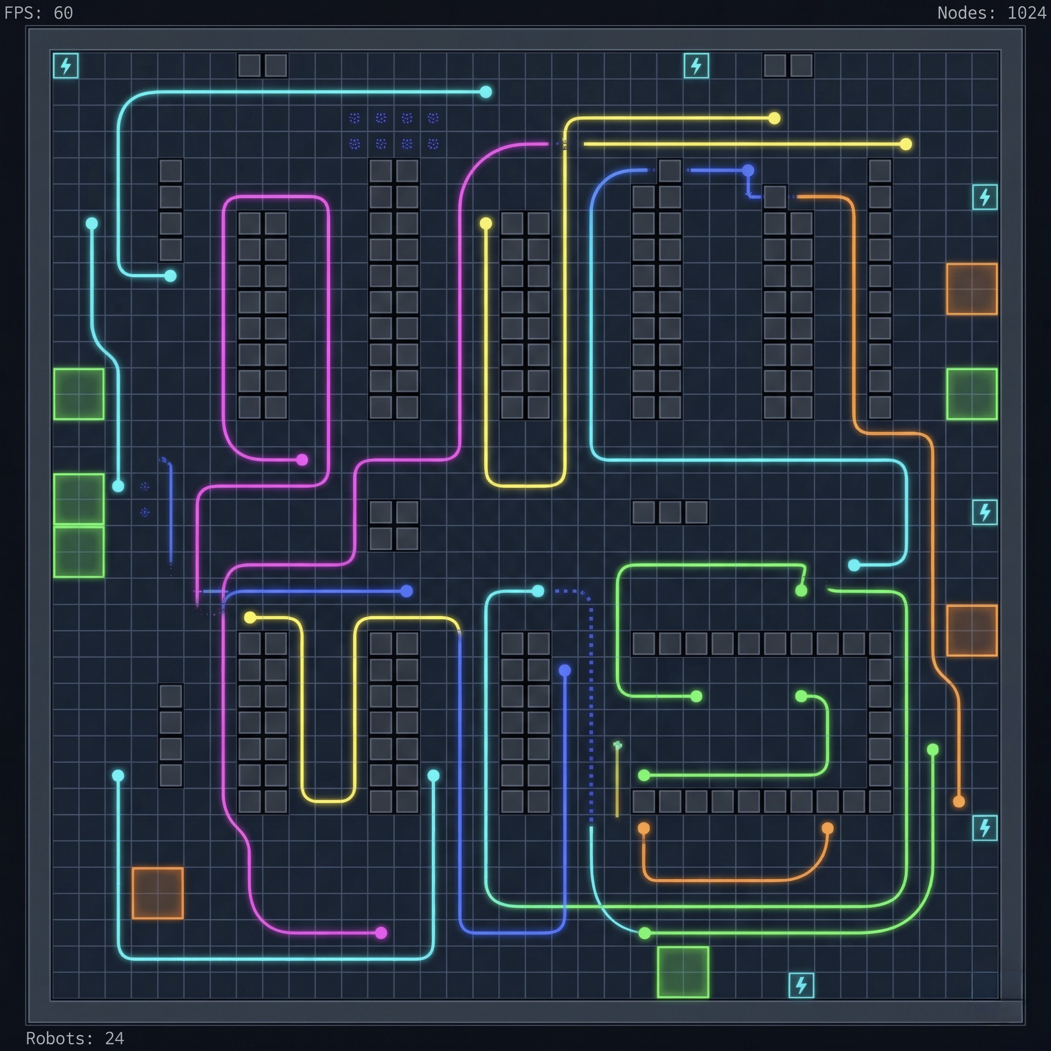 Multi-Robot Task Scheduling & Path Optimization Simulator